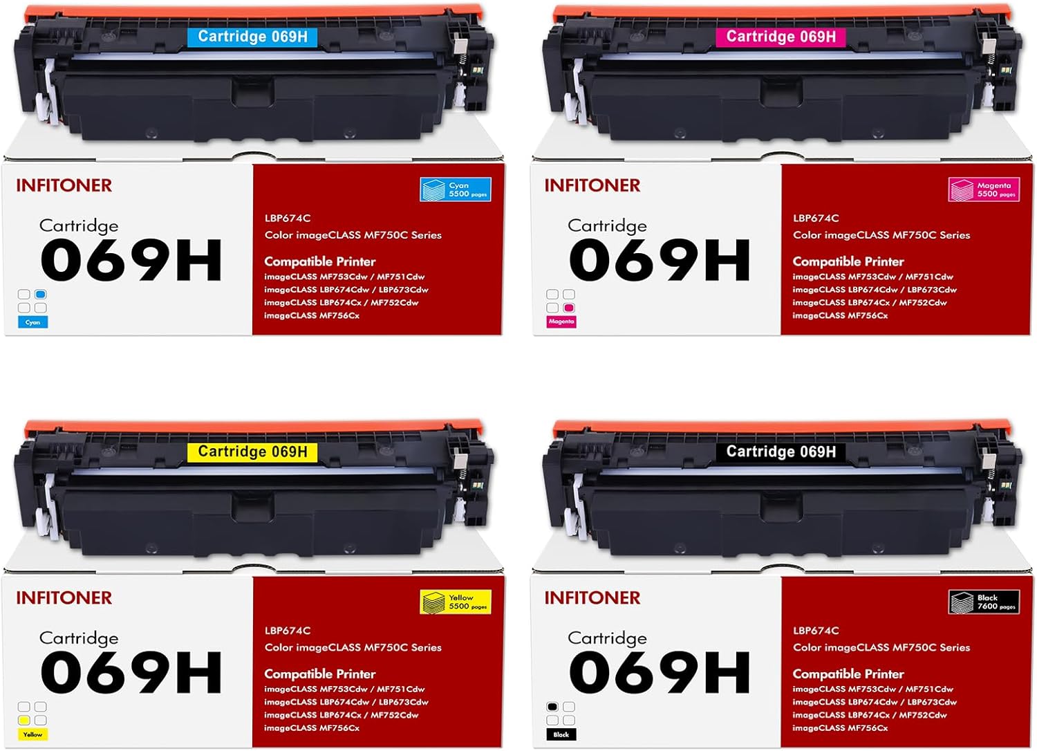 toner canon 069 Compatible